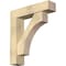 Ekena Millwork Westlake Block Rough Sawn Bracket w/ Offset Brace, Douglas Fir, 8"W x 34"D x 38"H BKT0806X34X38WTL05RDF - alternate 1